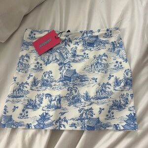 delf print low rise skirt from edikted